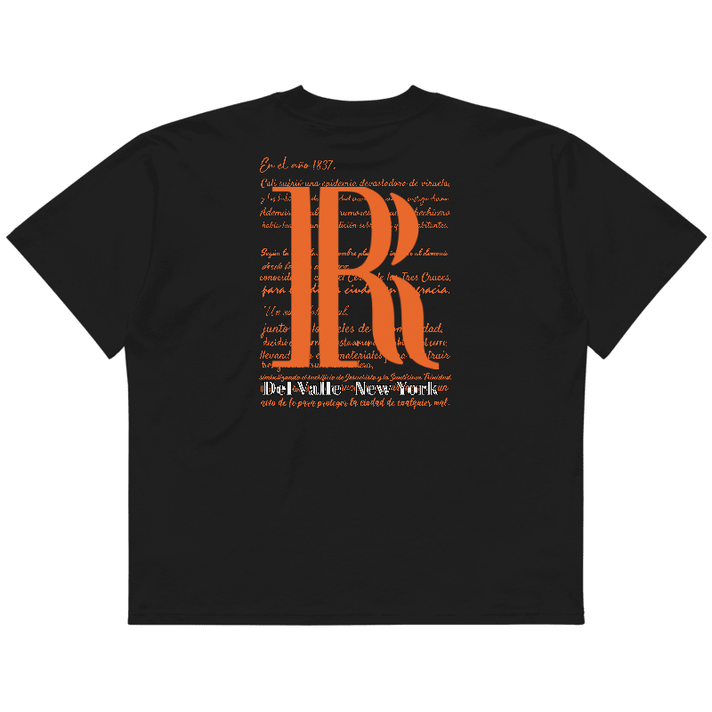 Unisex organic oversized high neck t-shirt