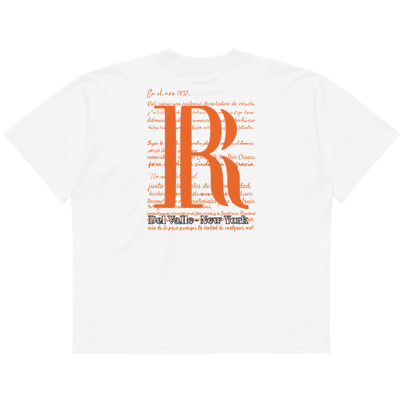 Unisex organic oversized high neck t-shirt