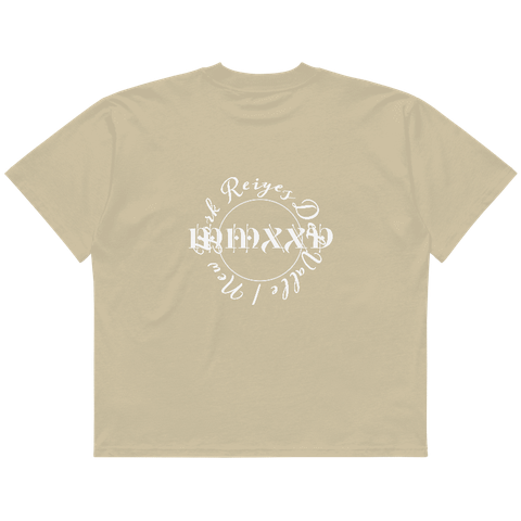 Unisex organic oversized high neck t-shirt