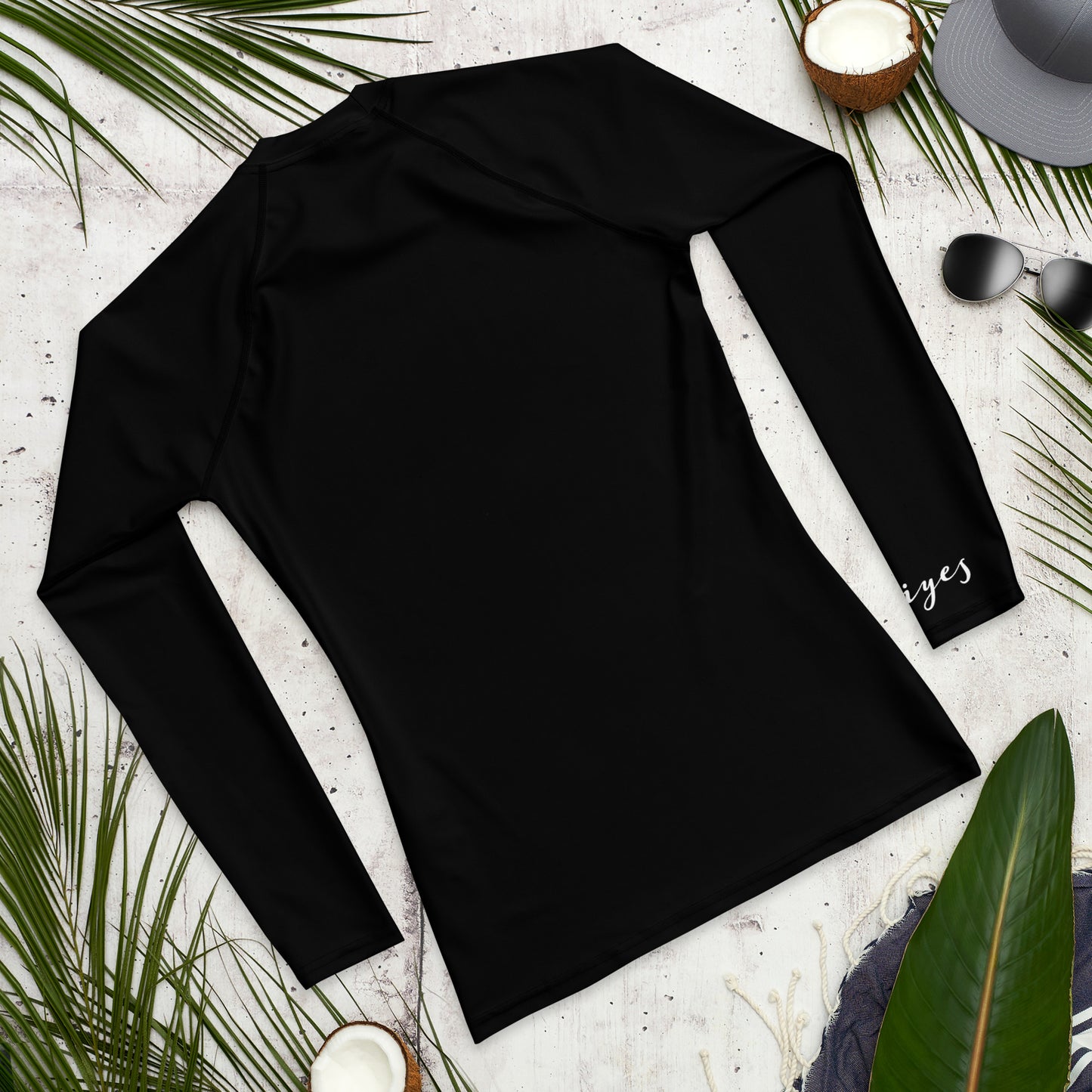 Black "Reiyes" Men's Rash Guard