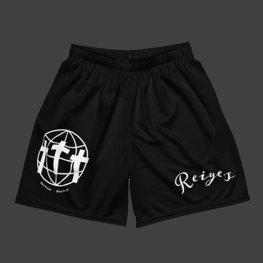 Black "Reiyes" Mesh Shorts