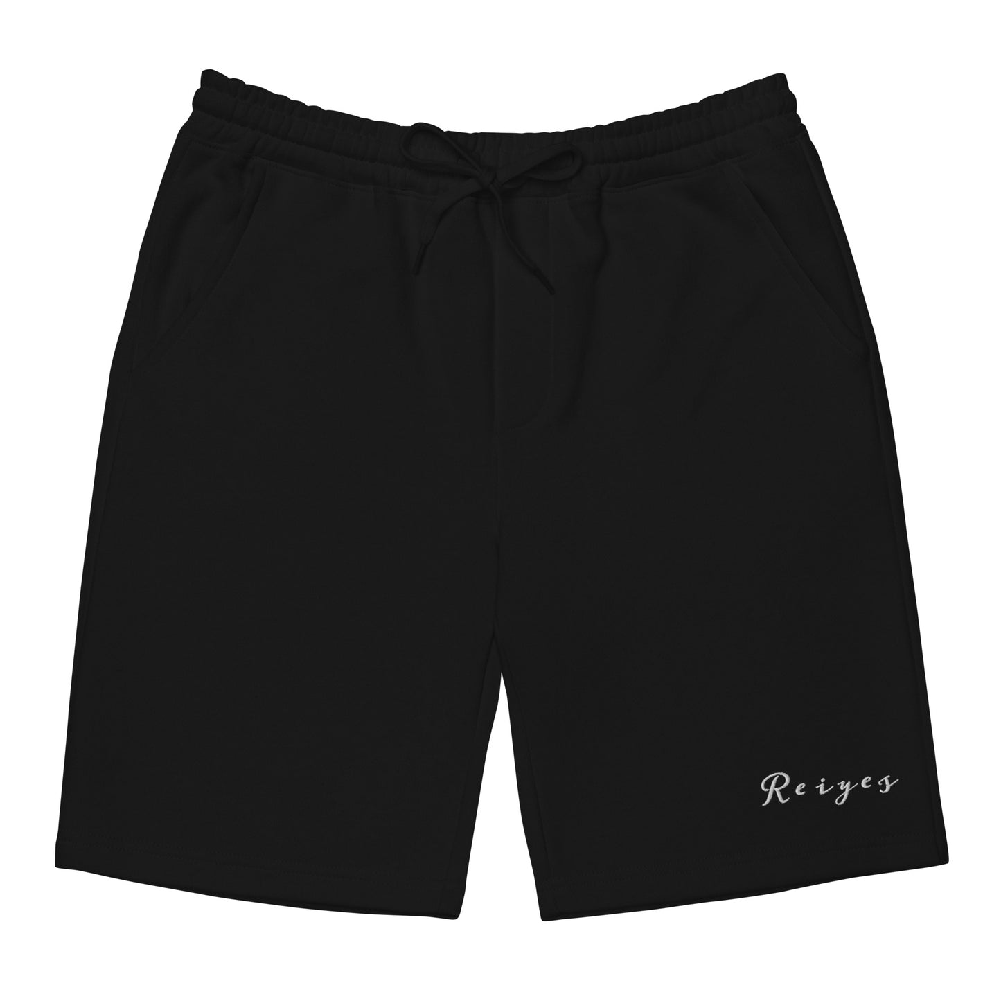 Black "Reiyes" Fleece Shorts