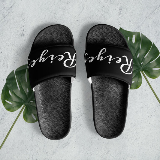 Black "Reiyes" Men’s slides