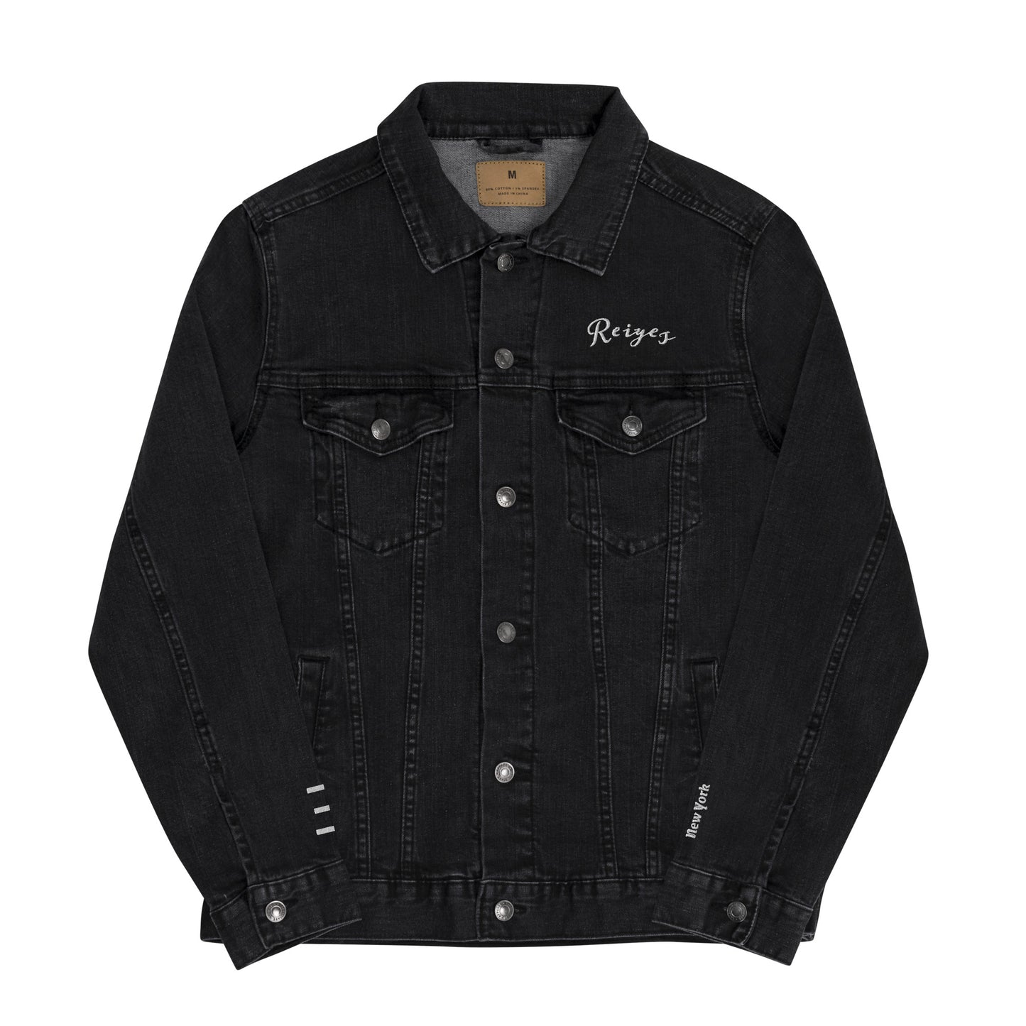 Black "Reiyes" Denim Jacket