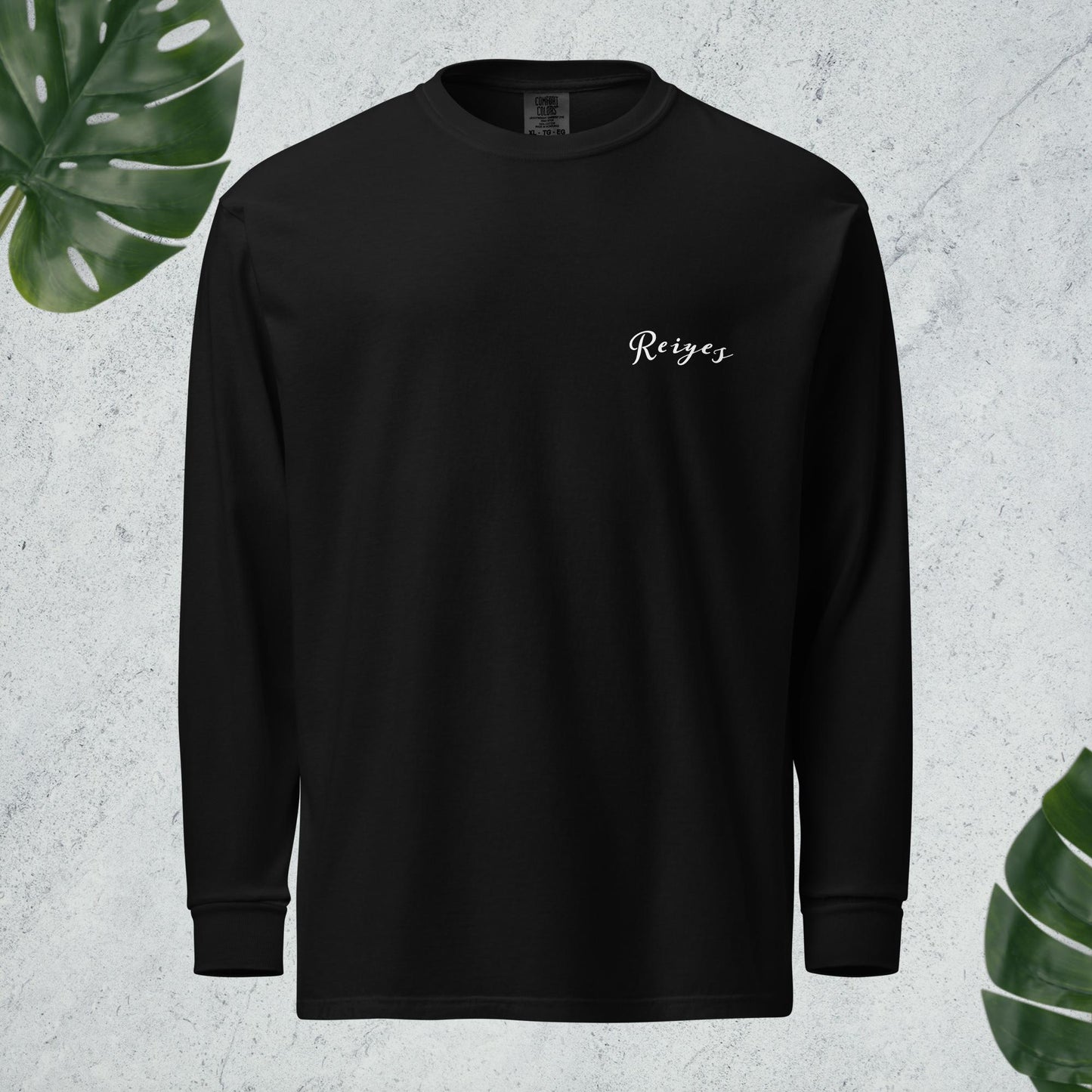 Black "Reiyes" heavyweight long-sleeve shirt