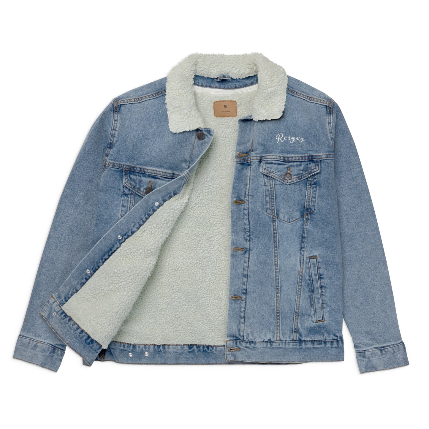 Reiyes Denim Sherpa Jacket